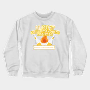 Camping And Beer Fuuny Camper Gifts Crewneck Sweatshirt